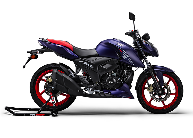 TVS Apache RTR 160 4V Lightning Blue