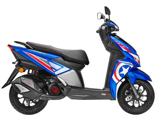 TVS Ntorq125 super squad Edition Blue