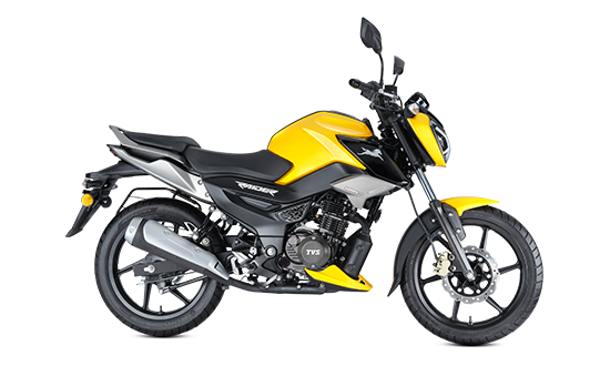 TVS Raider Split Seat Fiery Yellow